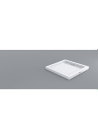 Resim Shower 100x100 Drop Kare Monoblok Duş Teknesi H:8 Cm 