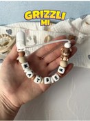 Resim Grizzli Mi Kişiye Özel Emzik Kuyruğu Tutucu Matvey 325398172 Çikolata 