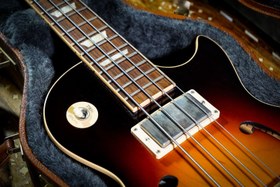 Resim Gibson Memphis ES-Les Paul Bass 2015 Bas Gitar - Faded Dark Burst (2.El) 