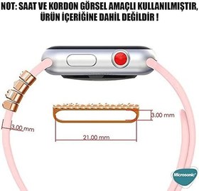 Resim Microsonic Apple Watch Ultra 2 Kordon Süsü Charm Kalp Ve Nazar Boncuğu [Watch Ultra 2 ile Uyumlu Kordon Süsü - Mavi] 