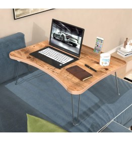 Resim Dome Laptop Sehpası-Kahvaltı Sehpası Çam 