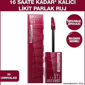 Resim Maybelline Super Stay Vinyl Ink Kalıcı Likit Parlak Ruj - 30 Unrivaled 