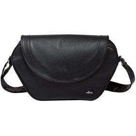 Resim Xari Trendy Bebek Bakım Çantası, Dayanıklı Suni Deri, Fermuarlı Kapatma, İzotermal Şişe Tutucu - Siyah 