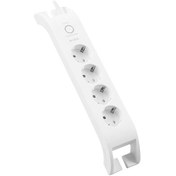 Resim S-link SPG3040 2m 3G1.5mm2 900 Joule 4Lü Akım Korumalı Beyaz Priz 