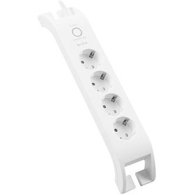 Resim S-link SPG3040 2m 3G1.5mm2 900 Joule 4Lü Akım Korumalı Beyaz Priz 