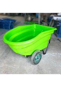 Resim Damperli Plastik El Arabası 300 Litre 