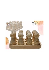 Resim Waldorf 12 Adet Boyanabilir Stantlı Masif Peg Bebek Seti 