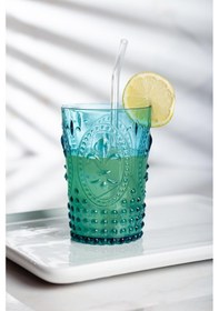 Resim Akrilik Renkli 6'lı Kısa Bardak & Su Meşrubat Kahve Yanı Bardağı 400 Ml Cam Değildir Renkli 