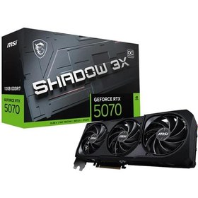 Resim Msi GeForce RTX5070 12G Shadow 3X OC 12GB GDDR7 192 Bit DLSS 4 Ekran Kartı 