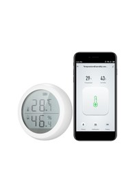 Resim Moveevo 164ft Kablosuz Sıcaklık Ve Nem Sensörü, Akıllı Uyarı Ve Otomatik Cihaz Kontrolü, Zigbee Ağ Geçidi Gereklidir 