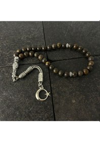 Resim Sertifikalı Bronzit 6mm 33lük Doğal Taş Tesbih 