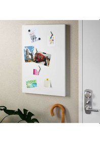 Resim Mıknatıslı Pano , 50X32 Cm Beyaz Dekoratif Metal Magnet Panosu 
