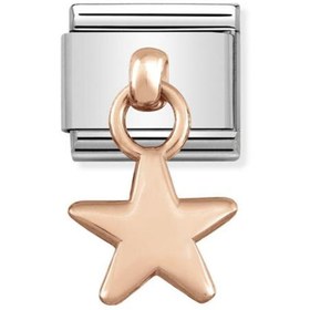 Resim NOMİNATİON Composable Classic Charms In Stainless Steel With 9k Rose Gold (05_star) 