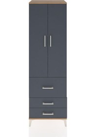 Resim Hyperion Dolap 4 Raflı 3 Çekmeceli 2 Kapaklı 60x44x195 Çam-an... Çam 