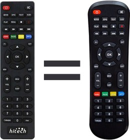 Resim WEKO KR HITECH KORAX MINI HD UYDU KUMANDA (16936=13266) 