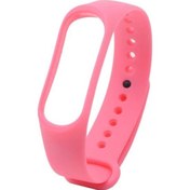 Resim Mi Band 3 ve Mi Band 4 Yedek Silikon Pembe Bileklik Xiaomi