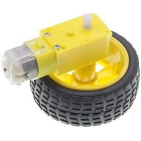 Resim Elektronikport-Robot Tekerleği Ve Dc Motor Seti 