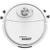 Resim Kosona Akıllı Süpürge Robotu: 3'ü 1 Arada Süpürme, Emme, Mopping - Usb Şarjlı Ev Aleti Beyaz 
