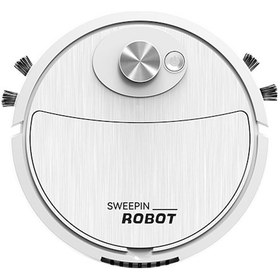 Resim Kosona Akıllı Süpürge Robotu: 3'ü 1 Arada Süpürme, Emme, Mopping - Usb Şarjlı Ev Aleti Beyaz 