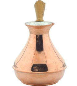 Resim Bakır Sade Zarif Minimal 375ml Renkli Rus Cezvesi Orta 