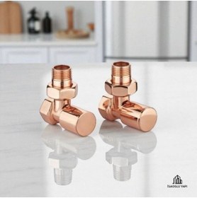 Resim İSAOĞLU YAPI Bakır Havlupan Vanası 2 Adet Set Bronz Vana Pirinç Materyal 