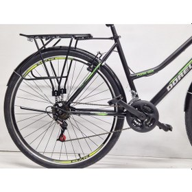 Resim Dorello Bisiklet 28 Jant 21 Vites Çamurluklu Sepetli Siyah - Yeşil 