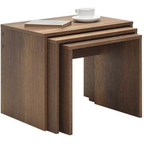 Resim Adore Trıple Zigon Sehpa - Oslo Ceviz 