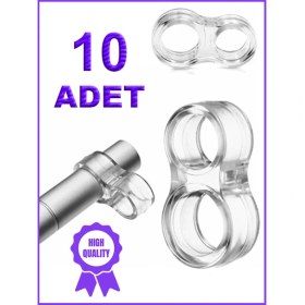 Resim Şeffaf Silikon Plastik Kapı Kolu Tutucu Tutacağı Durdurucu Pencere Tamponu Stoperi (10 Adet) 