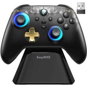 Resim Easysmx D05 - Kablosuz Gamepad - Hall Effect Stick - Siyah 