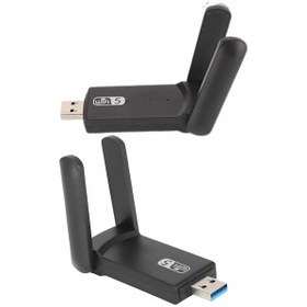 Resim Flzdgnkr 4 Wifi Alıcı Dual Band Usb 3.0 Adaptör Kablosuz Windows 7/8/10/11 