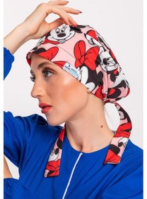 Resim Tesettür Hemşire Bonesi - Pudra Mickey Lacivert 