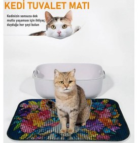 Resim Kedi Kum Paspası - Kedi Yuvası Paspası 