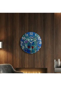 Resim Tahtakale Toptancı Epoksi Kelebek Ve Kuş Desenli Rakamlı Saat Kalıbı 30 Cm 