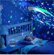 Resim Pazly Çocuk Ve Romantikler İçin Yıldızlı Gece Lambası - Led Yıldız Projektörü Masa Lambası 