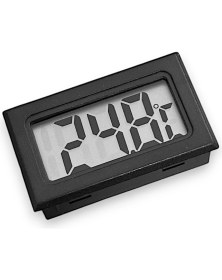 Resim Dijital Mini Sıcaklık Ölçer Termometre Isı Ölçer - 1 Adet Siyah Renk (2 Adet Pil Dahil) 