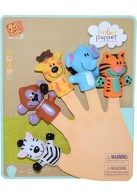 Resim Finger Puppet Orman Hayvanları Parmak Kukla Seti 5 Hayvanlı Oyuncak Parmak Kukla Çok Renkli 