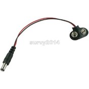 Resim 10 Adet T Tipi 9V Dc Pil Güç Kablosu Varil 