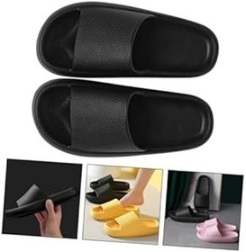 Resim SHERCHPRY 1 Çift Yaz Çift Terlik Erkekler Duş Sandaletleri Tıknaz Sandaletler Duş Sandaletleri Kadın Ev Terliği Erkek Terlikleri Nefes Alabilen Ev Terliği Erkekler Ve Kadınlar Açık Hava Eva 