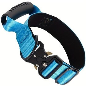 Resim Fochsia Orta Büyük Köpekler İçin Ayarlanabilir Eğitim Tasması, Sağlam Dikişli Mavi Xl Açık Mavi 