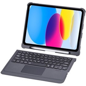 Resim Apple Uyumlu iPad Pro 12.9 3. 4. 5. Nesil Kılıf Led Işıklı Magnetik Standlı Klavyeli Kılıf Kılıf 