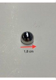 Resim Ceket Hırka Kol Boyu Düğmesi Bombeli Gümüş 6 Lı Set 1,8 Mm 527715 