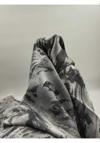 Resim Ebruli Saten Viskon Kumaş 