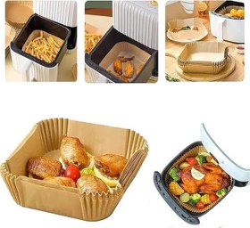 Resim Orret Home Aırfrey Pişirme Kağıdı,XL,XXL Aırfreyler İçin Parşömen Kağıdı,Sıvıya Ve Yağa Dayanıklı Sıcak Hava Fritözleri İçin Yanmaz Kağıt (50 Adet) 