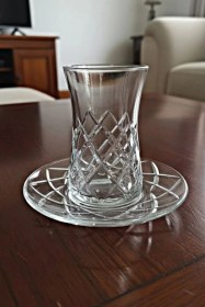 Resim Paşabahçe Heybeli Kesme Dekor 12 Parça Çay Seti 6 Kişilik Premium Sunum & Çeyizlik Cam Takım Şeffaf 