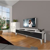 Resim Decoraktiv Ekoflex On Slm Silver Tv Ünitesi Tv Sehpası - Beyaz - Siyah 