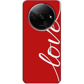 Resim Xiaomi - Redmi A3 Love Kırmızı Silikon Kılıf 