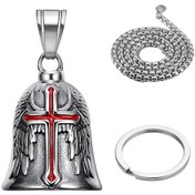 Resim Kırmızı Haç Çanı Anahtarlık, Motosiklet Sürücüsü Tılsımı 