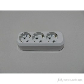 Resim Üçlü Topraklı Grup Priz Kablosuz 