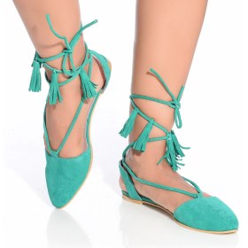 Resim Girl Boss New York Suzanne Süet Sandalet 