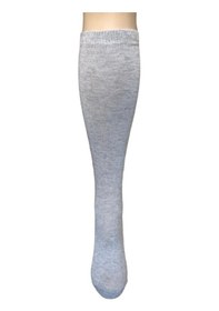 Resim Design Desıgn Pamuklu Çocuk Dizaltı Okul Çorabı Gri 